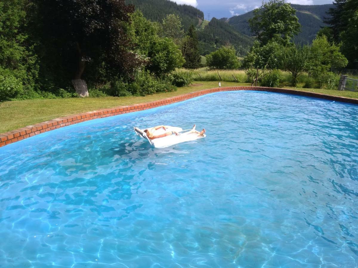 Pool, Pokale, Sauna, Billard, Kirche U. Viel Natur Vordernberg Kültér fotó